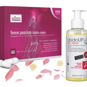 Akčný balíček - Femm Passion Libido 60 kapsúl + Lovely Lovers LibidoUp Gel 150 ml