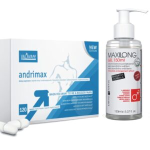 VALAVANI Akčný balíček: Doplnok stravy Andrimax - 120 kapsúl + Maxilong Gél - 150 ml