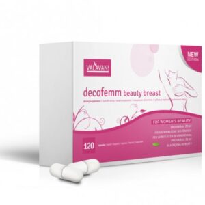 VALAVANI Doplnok na zväčšenie pŕs DecoFemm - Beauty Breast - 120 kapsúl Varianta produktu: Akcia 2+1 ZDARMA (360 kapsúl)