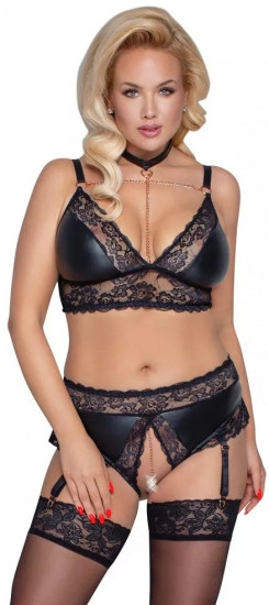 Plus size podväzkový komplet Celeste