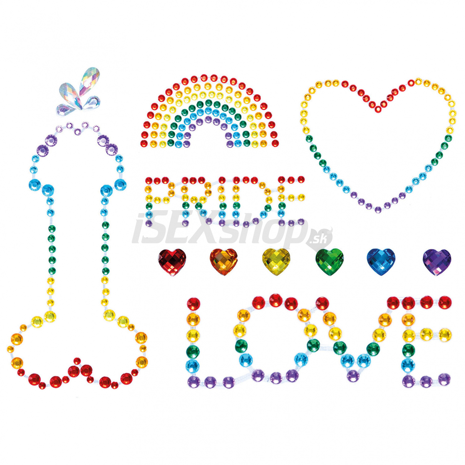 Pride Body Jewels dúhové šperky na telo