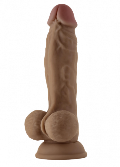 Shaft dildo z dvojitého tekutého silikónu Realistic Dong (24 cm)