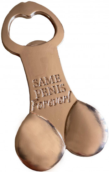 Kovový otvárač na fľaše Same Penis Forever