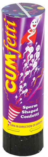 Žartovné konfety Cumfetti