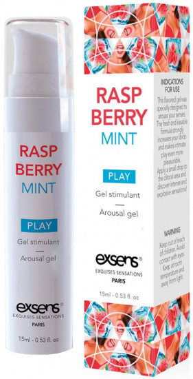 Chladivý stimulačný gél Raspberry Mint (15 ml)