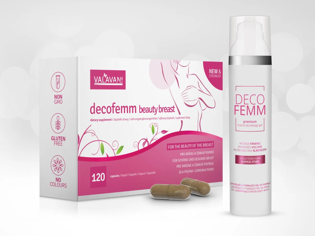 VALAVANI DecoFemm Beauty Breast 120 kapsúl + DecoFemm gél 100ml