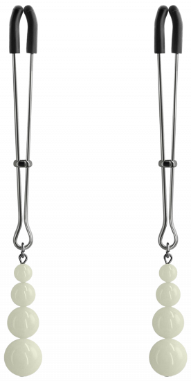 Svietiace svorky na bradavky Pearls