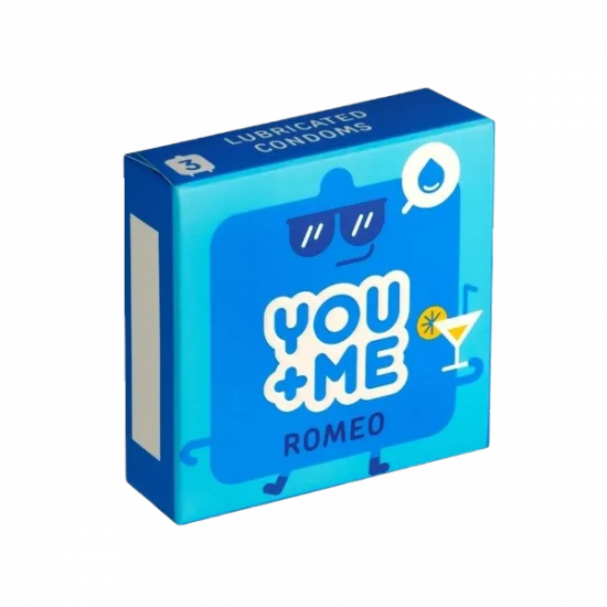 You Me ROMEO - extra lubrikované kondómy (3 ks)