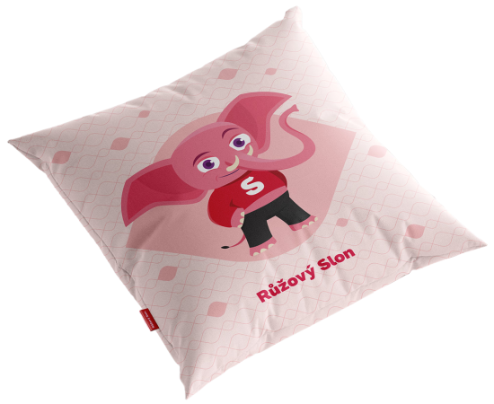 Merch – sloní vankúš s obrázkom