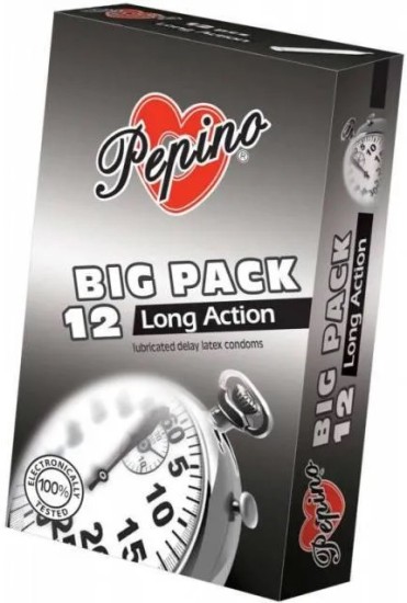 Pepino Long Action – tlmivé kondómy (12 ks)