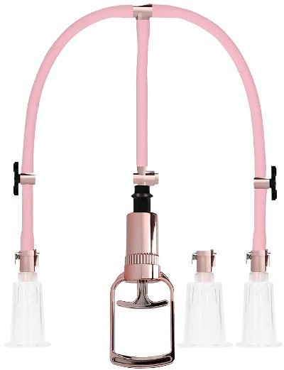 Vákuová pumpa na bradavky a klitoris Rose Gold