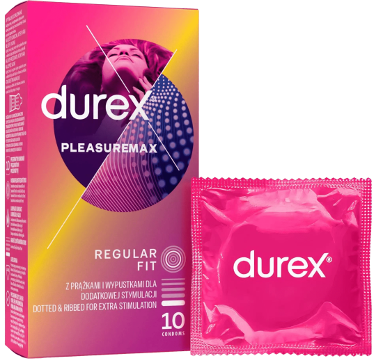 Durex Pleasuremax  vrúbkované kondómy (10 ks)