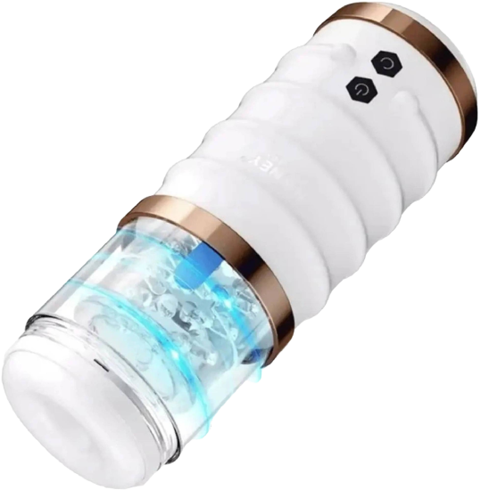 Warrior - Auto Thrusting Stroker Automatic Male Masturbator White