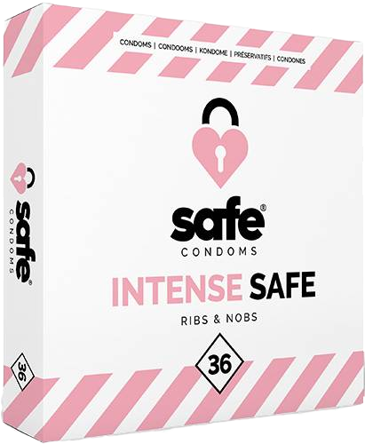 SAFE - condoms Ribs & Nobs 36 pcs