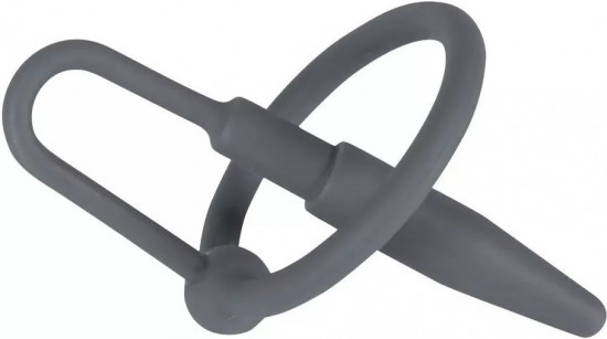 Silikónový Sperma Stopper s krúžkom Black Ring (8 mm)