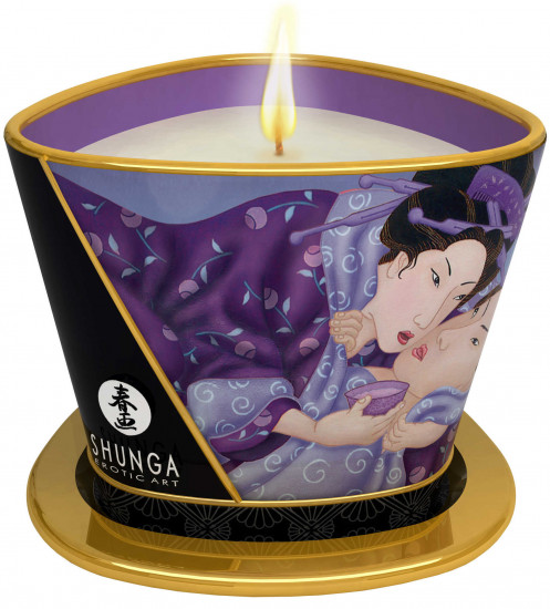 Shunga libido stimulujúca masážna sviečka Exotic Fruits (170 ml)