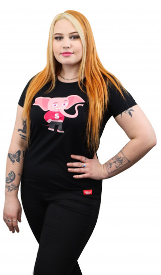 Merch – dámske slonie tričko Chobot hore!