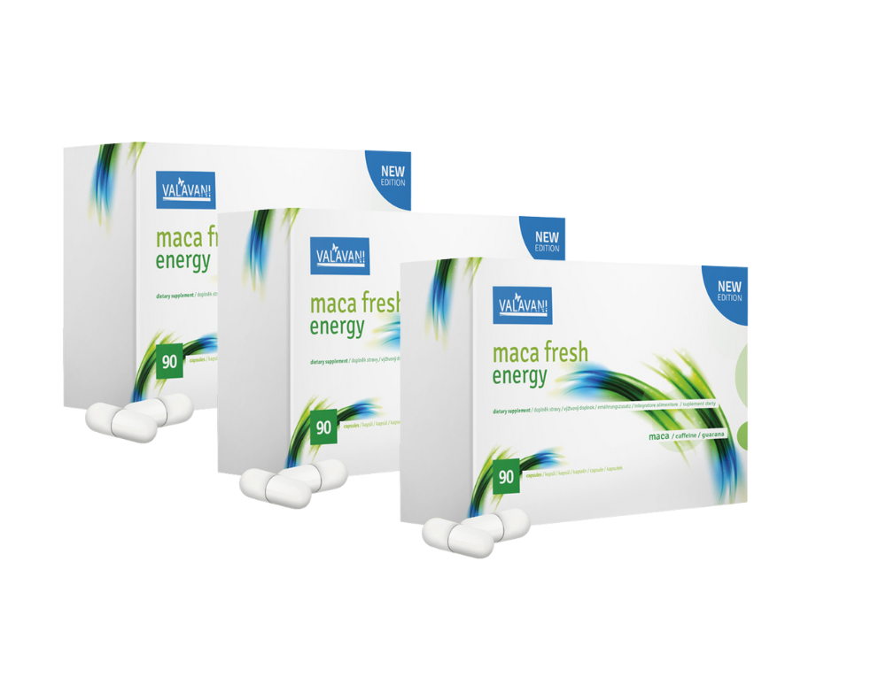VALAVANI Maca fresh Energy 2+1 ZDARMA ( 270 kapsúl )