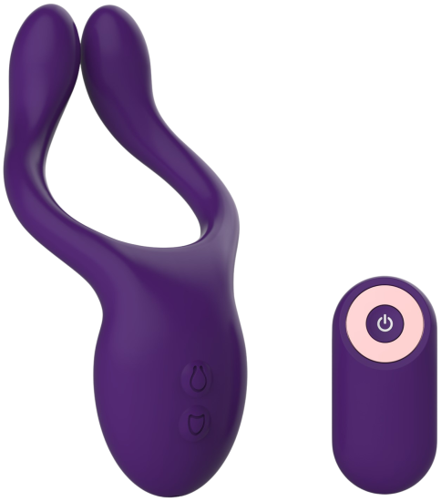 Párový vibrátor Double-Sided s diaľkovým ovládaním (15 cm)