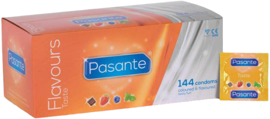 Pasante Flavours – ochutené kondómy (144 ks)