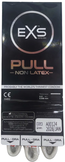 EXS Pull - Non-Latex Condoms - 3 Pieces