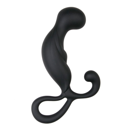EASYTOYS PRE MUŽOV Zakrivený masér prostaty - Čierny