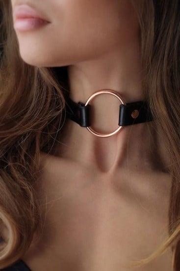 ROSY GOLD - Choker - Čierny