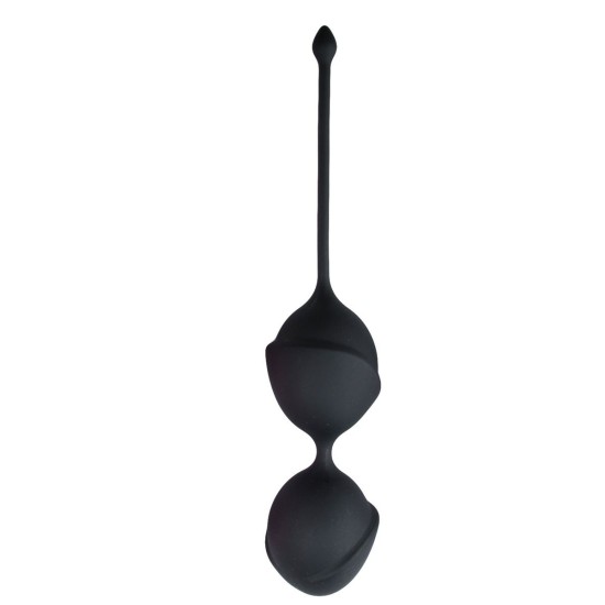 EASYTOYS GEISHA KOLEKCIA Čierne Dvojité Vaginálne Guľôčky