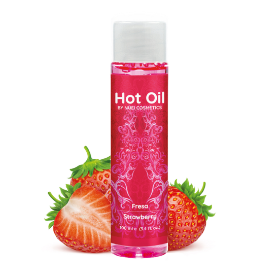 Masážny gél s hrejivým efektom - Jahoda - 100 ml