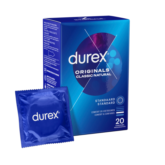 Durex Originals Klasické Prírodné - Kondomy - 20 kusov
