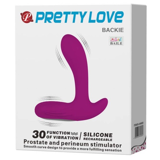 Masážna pomôcka Pretty Love Backie fialová