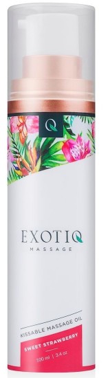 EXOTIQ Masážny olej Sladká Jahoda - 100 ml
