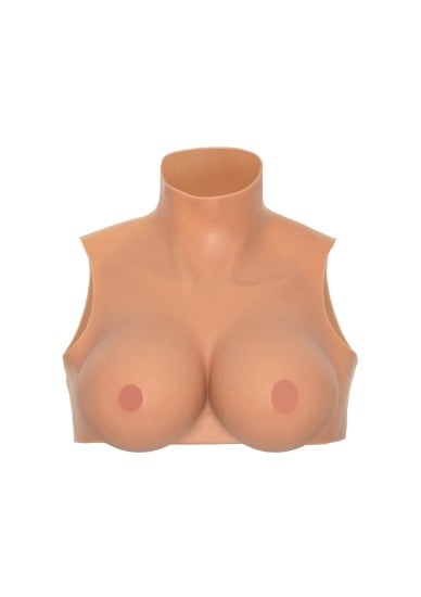 Crop top s prsními vložkami D košík