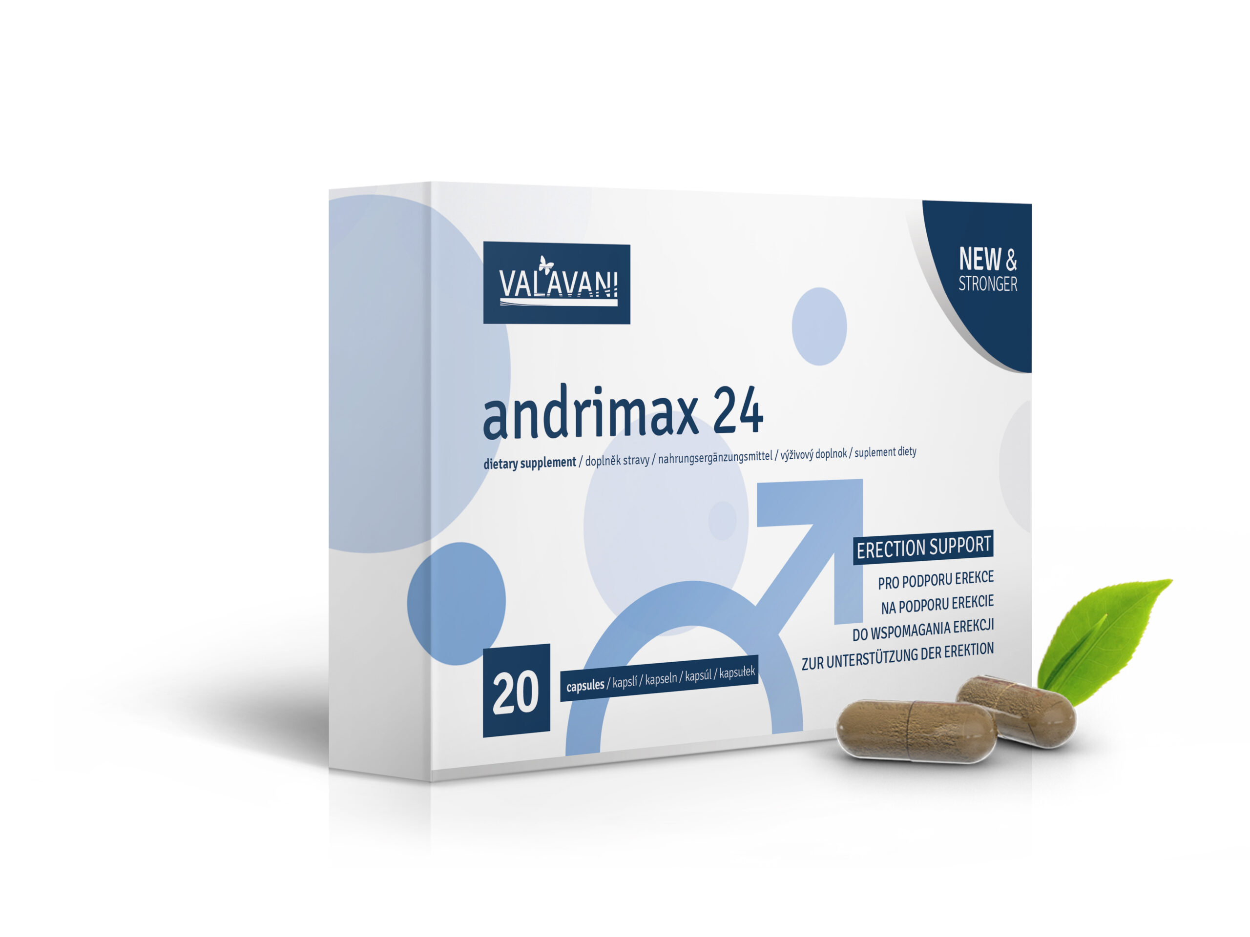 VALAVANI Andrimax 24 - 20  kapsúl na podporu potencie 1 balenie 100ml: AKCIA 2+1 (60 kapsúl)
