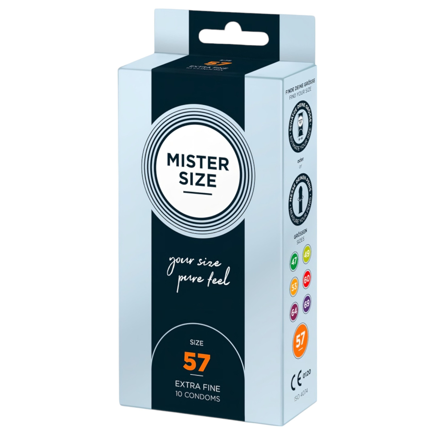 Mister Size - tenký kondóm - 57mm - 10 ks