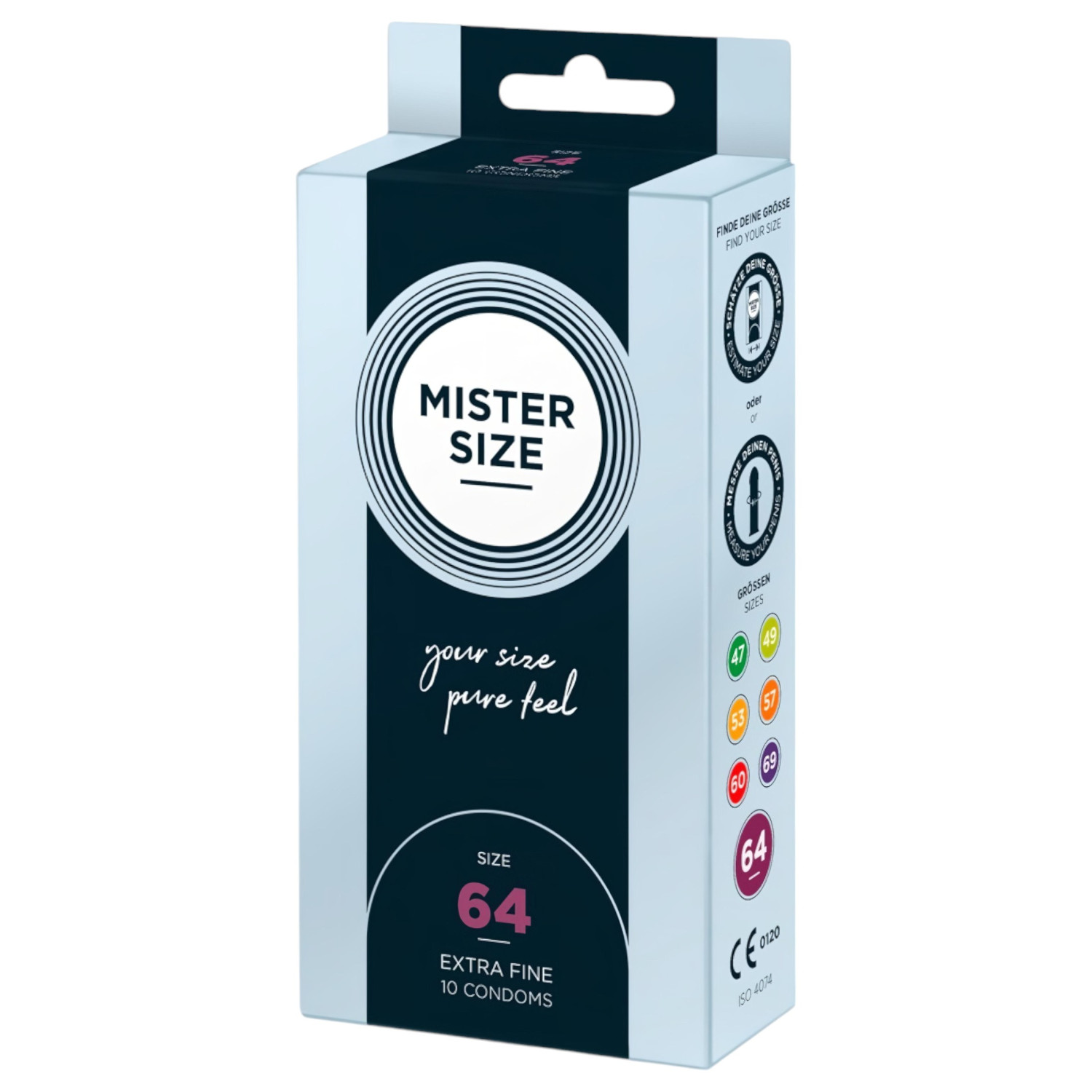 Mister Size - tenký kondóm - 64 mm - 10 ks