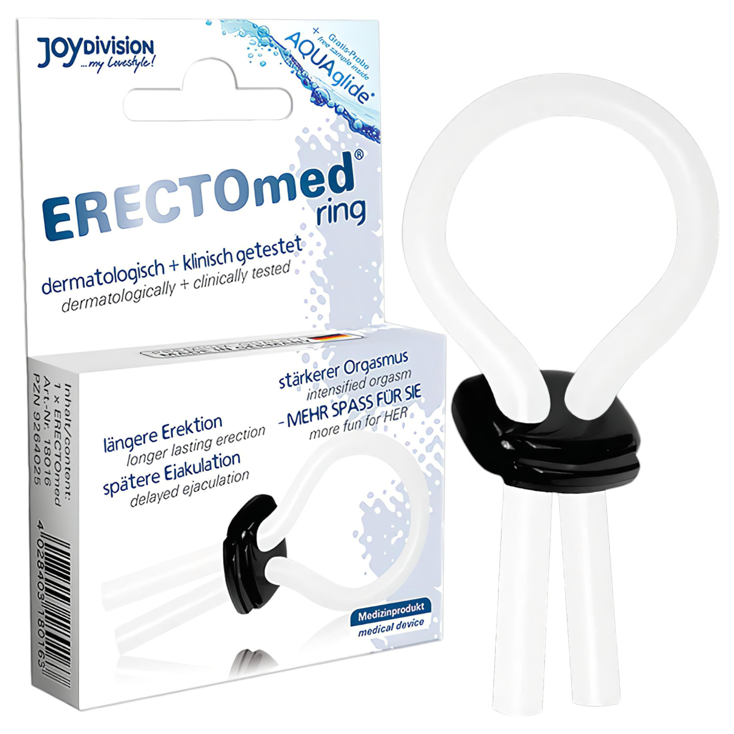 ERECTOmed - nastaviteľný erekčný krúžok na penis - silikón