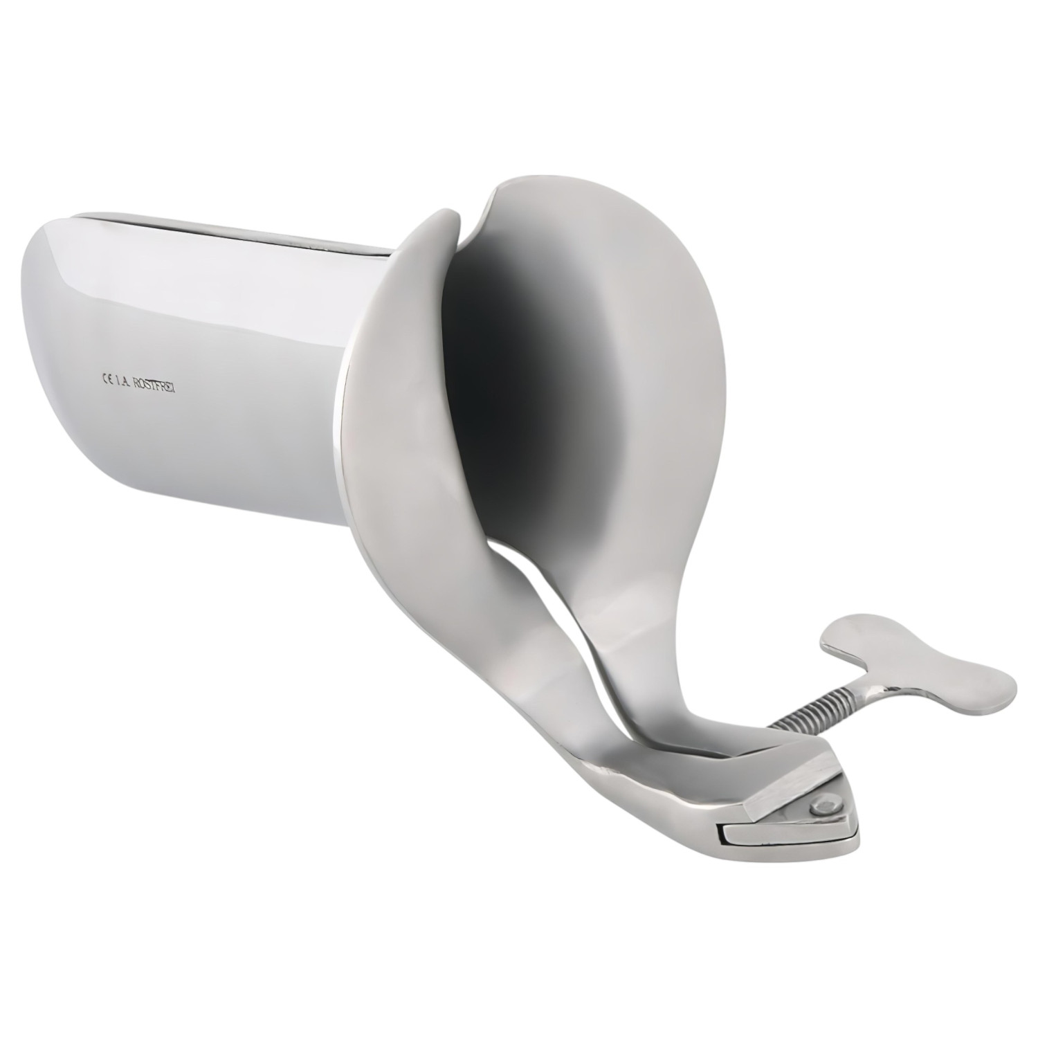 Oceľový vaginálny spekulum