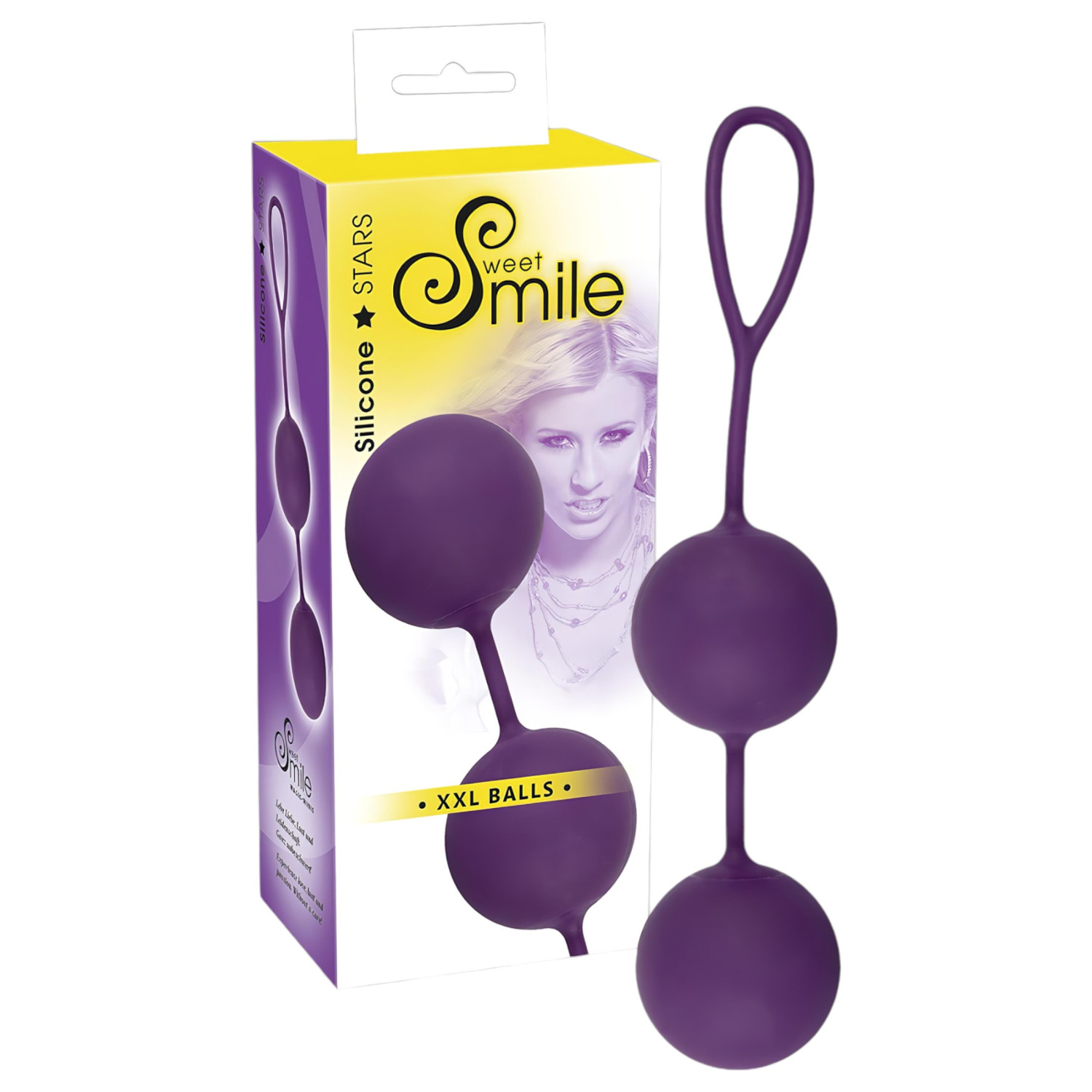 SMILE - venušine guličky XXL - veľká veľkosť - fialová