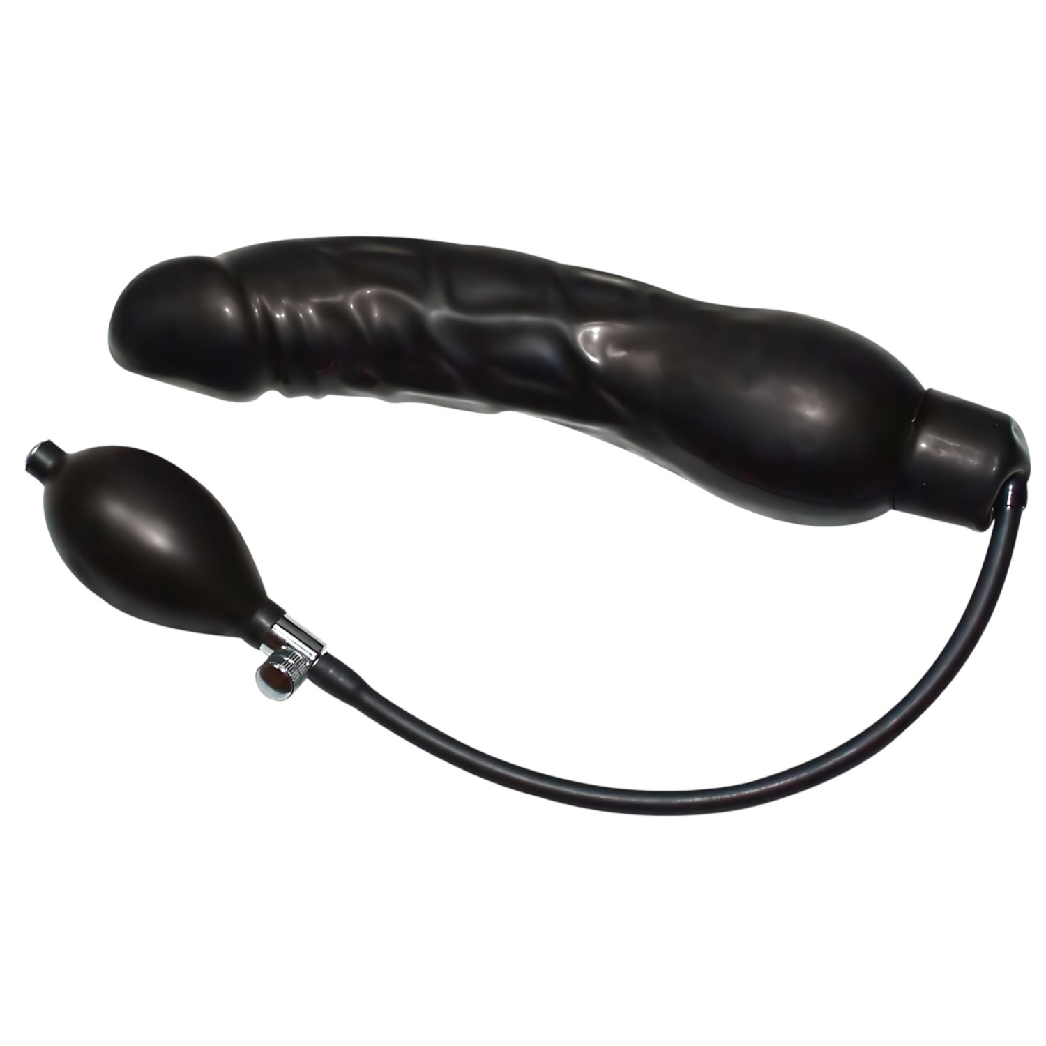 You2Toys - análna nafukovacia rozširovačka - latex čierna veľká