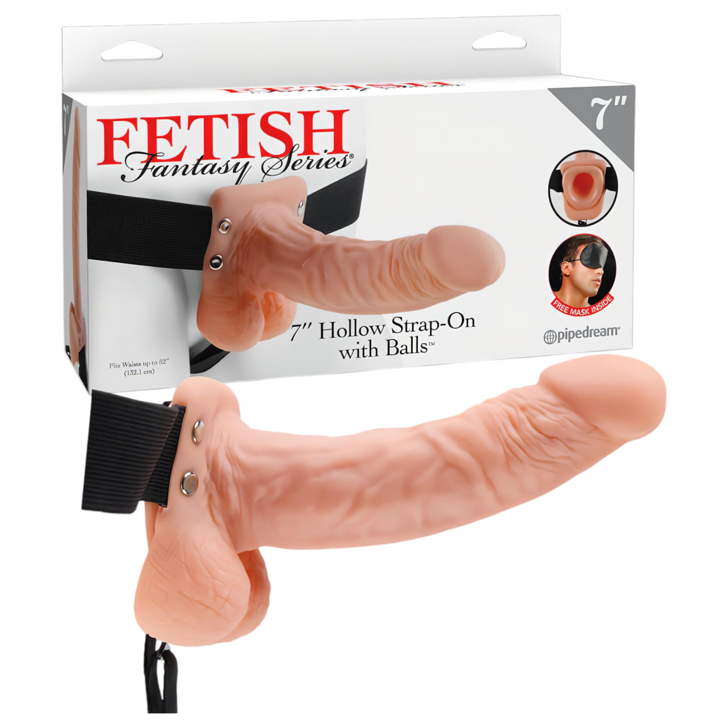 Fetish Strap-on 7 - pripínací dildó - realistický tvar - telová farba