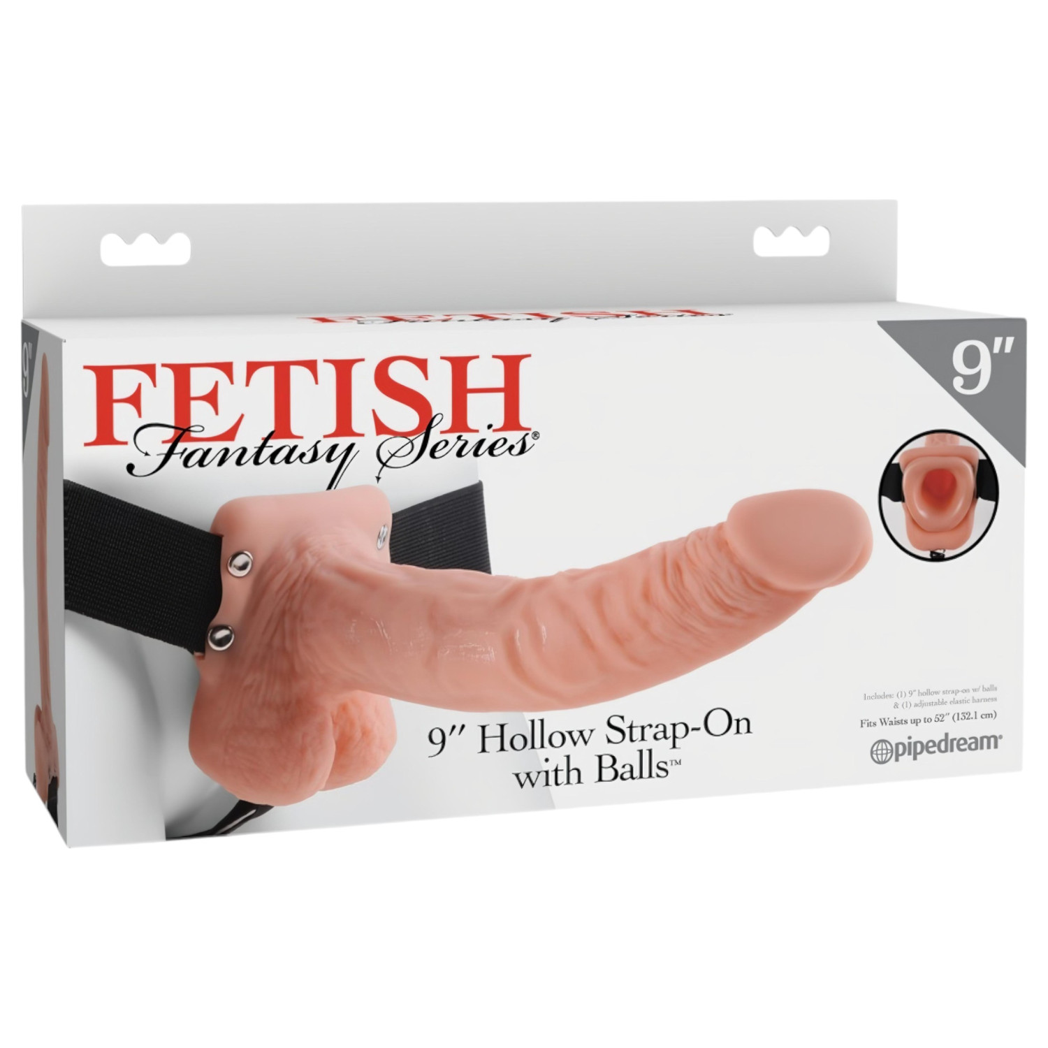 Fetish Strap-on 9 - pripínací dildo (prírodný)