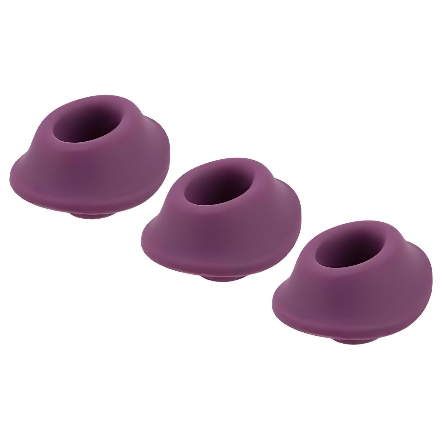 Womanizer Classic S - náhradné sacie nástavce - fialová - 3 ks