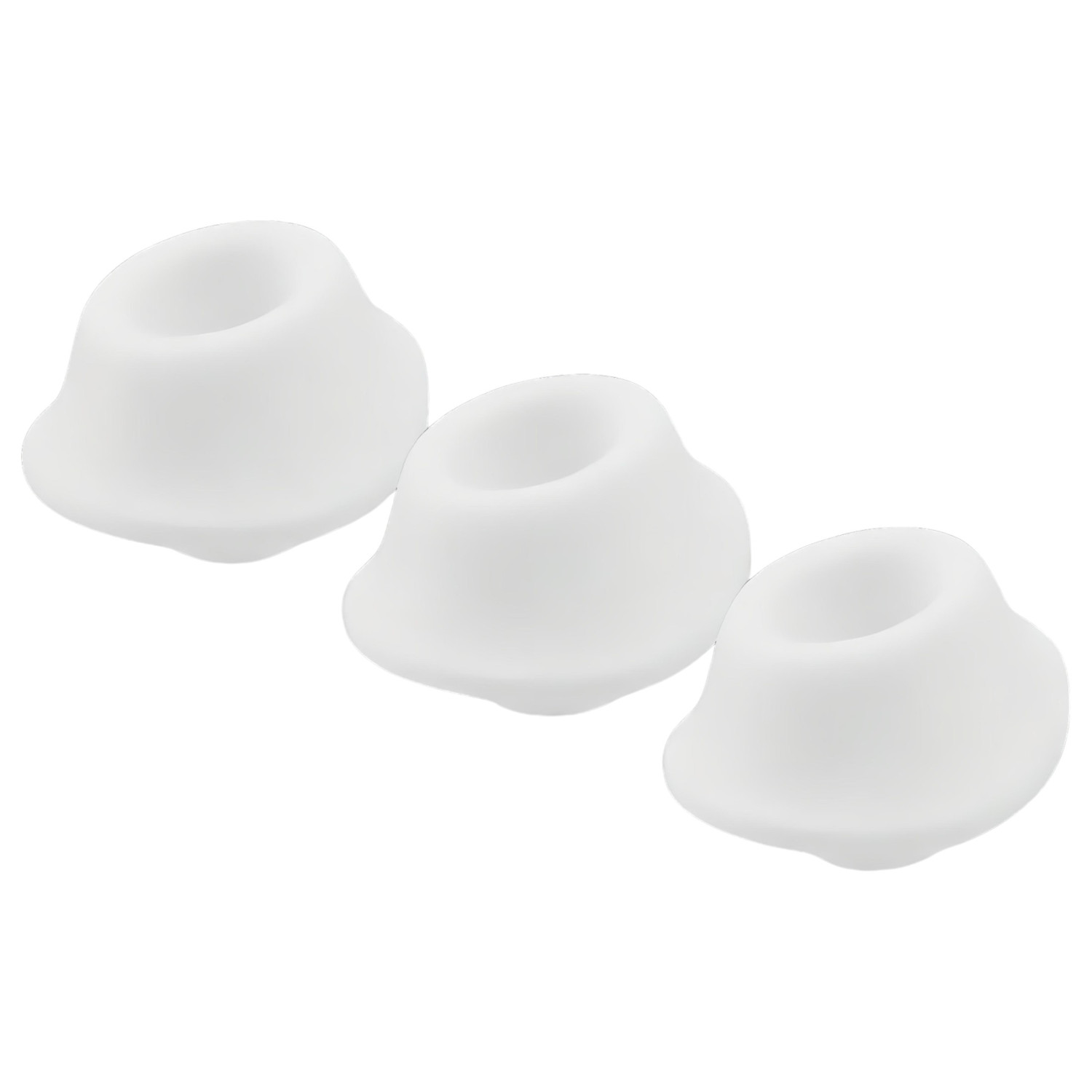 Womanizer Premium M - náhradné sacie hlavice - biele - sada 3 ks