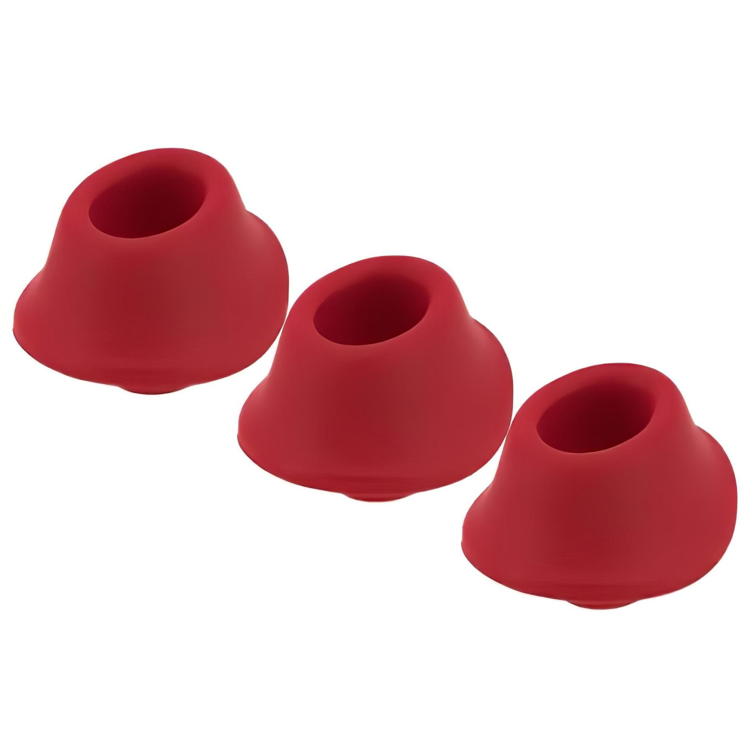 Womanizer - náhradná sacia hlavica set - červená - Premium M (3 ks)