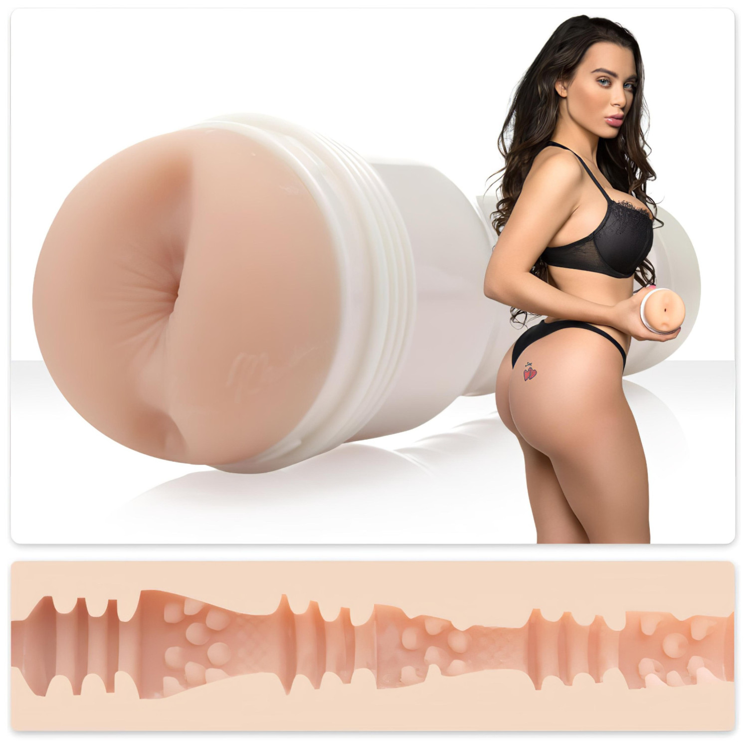 Fleshlight Lana Rhoades Karma - realistický zadoček (prirodzený)