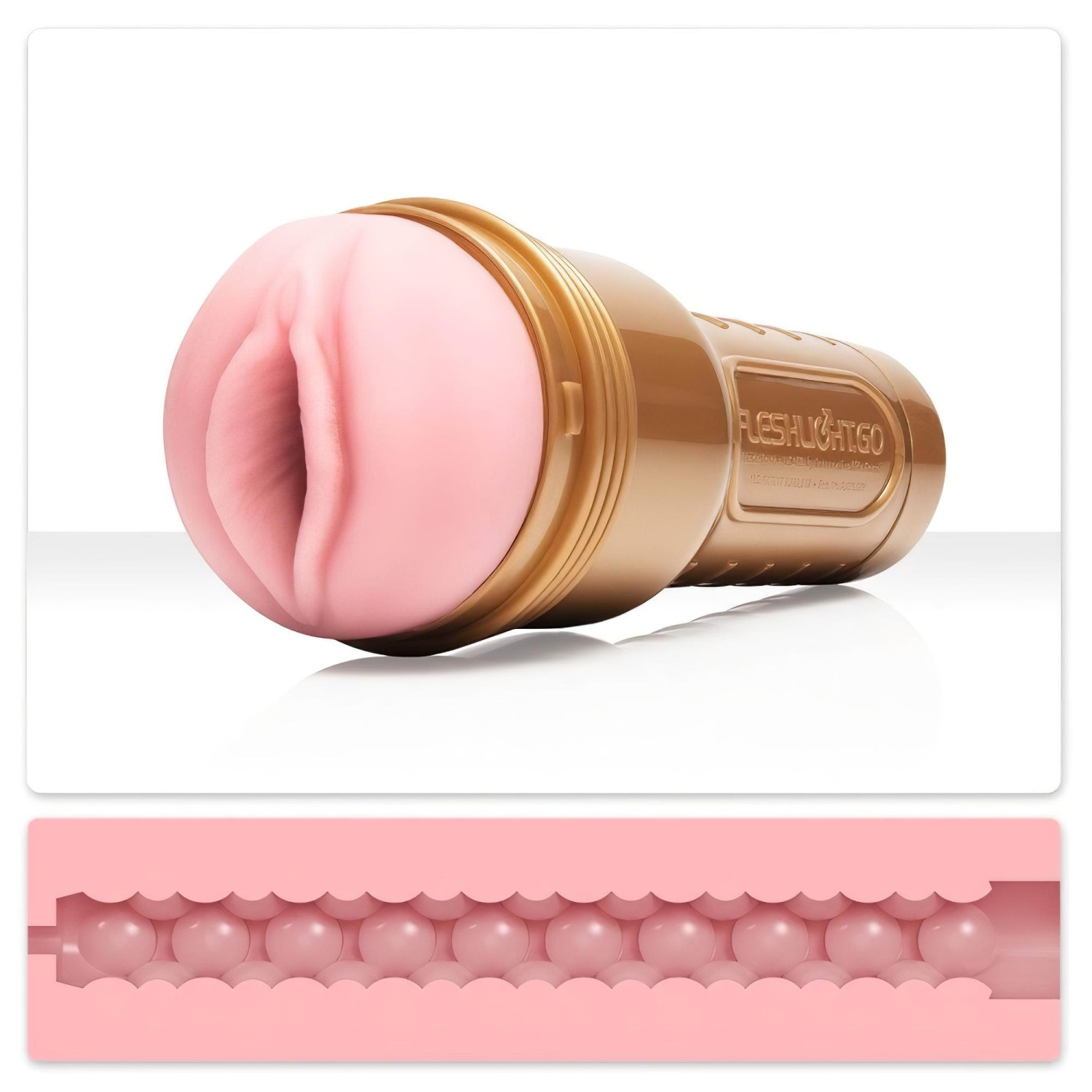 Fleshlight GO Stamina tréning kompakt vagína (ružová)