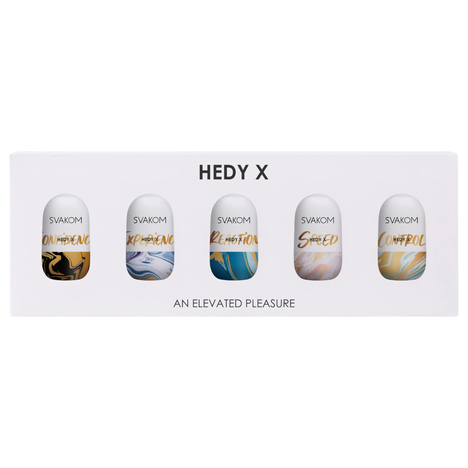 Svakom Hedy X Mixed - masturbačné vajíčka set 5 ks