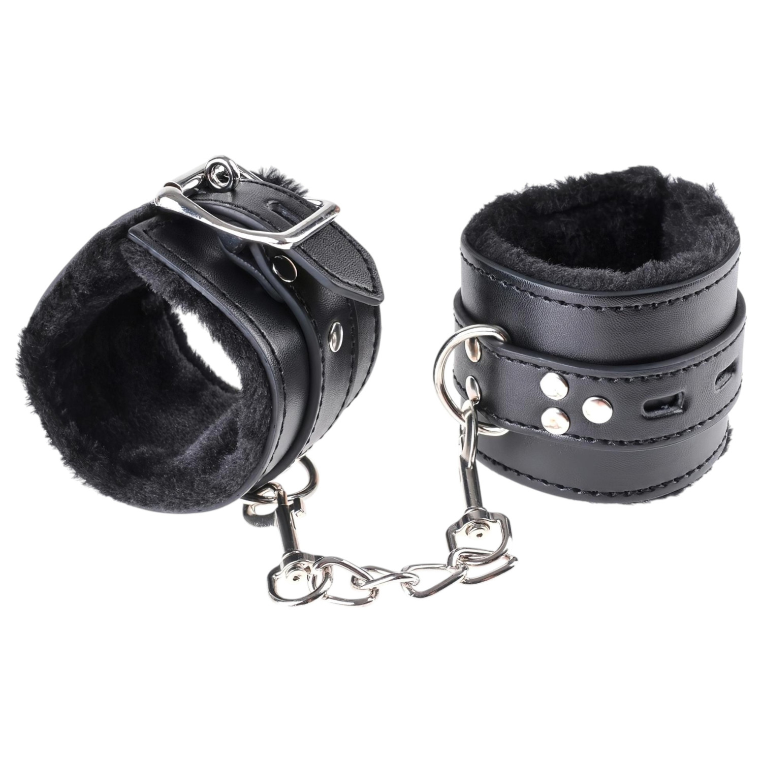 Fetish - putá na ruky - mäkké - čierne
