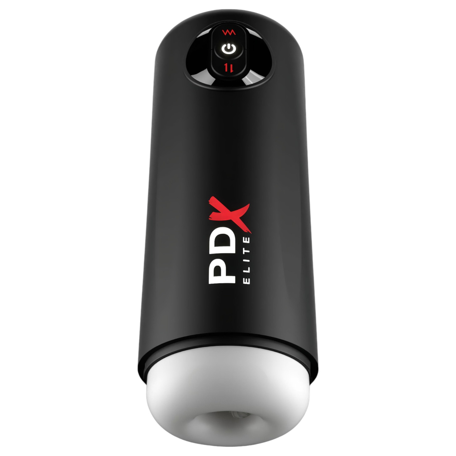 PDX Elite - masturbátor s pohybom a vibráciami - čierny